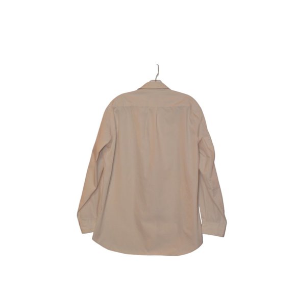 Perry Ellis Portfolio Long Sleeves Dress Shirt Men Cream 16 / 32-33 - Picture 4 of 11
